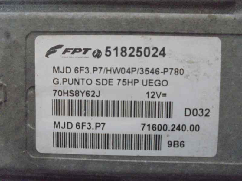 CENTRALITA MOTOR UCE FIAT GRANDE PUNTO (199) 1.3 16V Multijet Active (55kW)   (75 CV) |   09.05 - 12.07_img_1