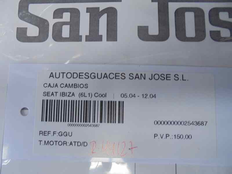 CAJA CAMBIOS SEAT IBIZA (6L1) Cool  1.9 TDI (101 CV) |   05.04 - 12.04_img_1